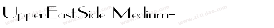 UpperEastSide Medium字体转换